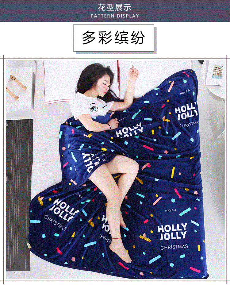 Sheets Văn phòng Đôi mặt bích Chăn Đôi Chăn Chăn Chăn Giải trí Chăn Chăn Flannel Flannel Phòng ngủ bán chăn lông cừu