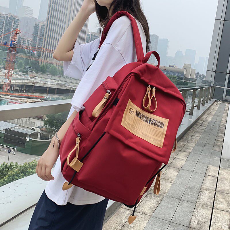 School bag high school female domestic products ins sen series all-match junior high school students large-capacity backpack 2021 new college simple