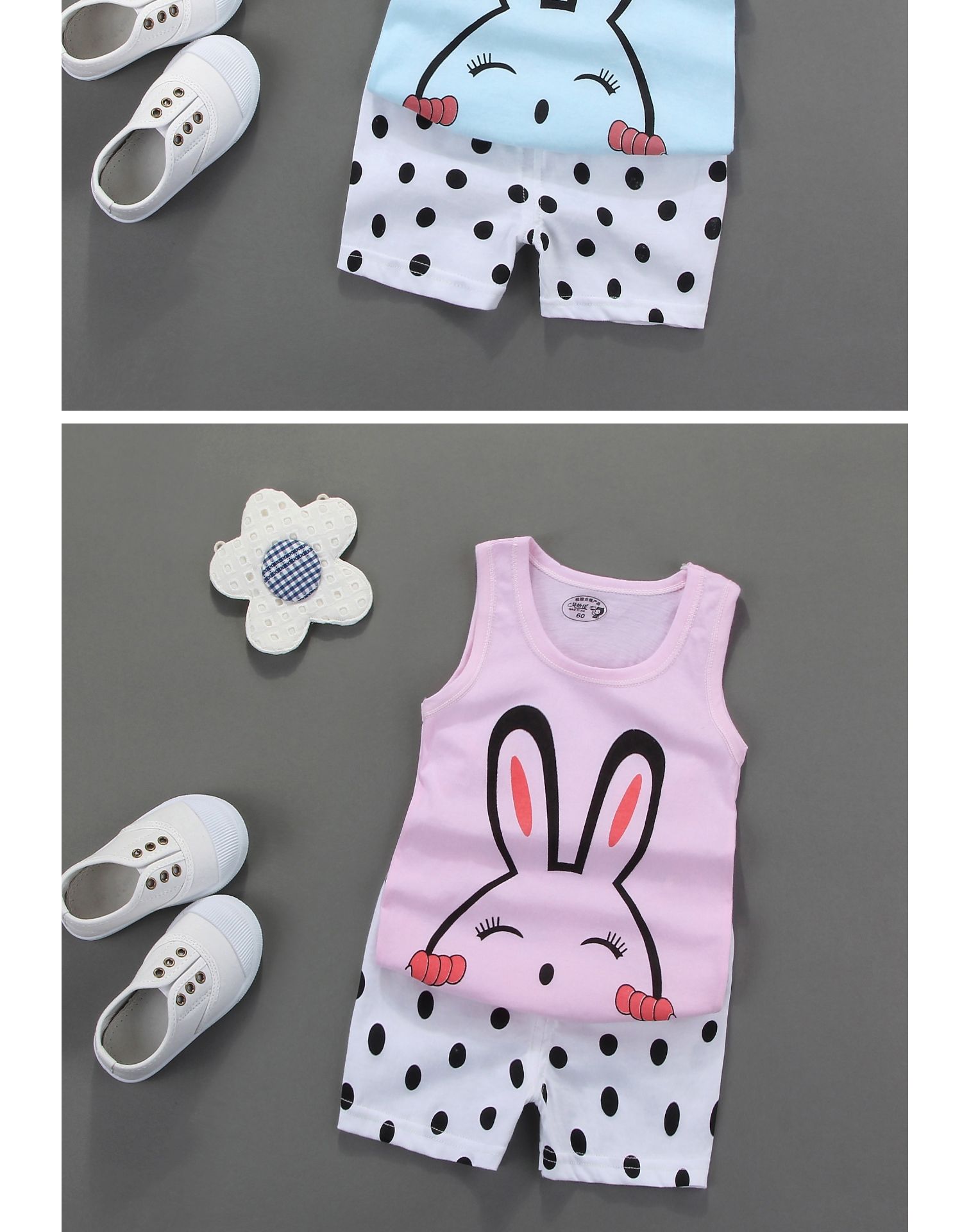 Đặc biệt hàng ngày bộ đồ mới giản dị cotton mùa hè trẻ em quần short ngắn tay hai mảnh quần áo trẻ em - Phù hợp với trẻ em đồ bơi cho bé