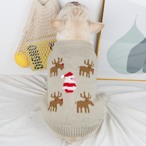 Fadou clothes Bago sweater pet dog Christmas clothes large size fat dog clothes autumn and winter warm dog clothes