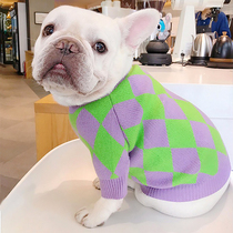 Fadou clothes Bago sweater pet dog autumn winter sweater warm sweater fat dog big size elastic fat dog clothes