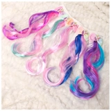 Детский аксессуар для волос, волнистый парик, ювелирное украшение, наряд маленькой принцессы, шпильки для волос, резинка для волос, градиент