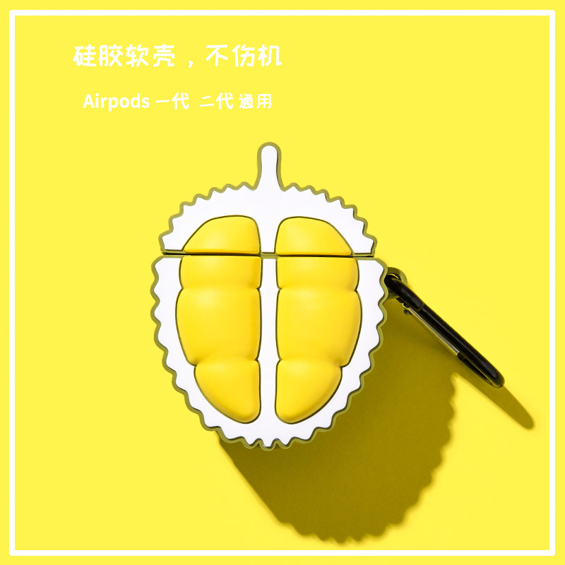 Creative Stereo Durian Apple Applies Airpods Protective Sleeves 1 2 3 Generations Bluetooth Wireless Earshell Silicone Tide