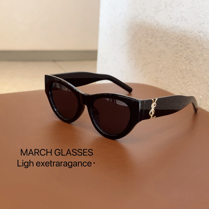 Yang Shulin Cat-Eye Polarized Sunglasses, Same Style as Rose Park Chaeyoung, Sun Protection, European and American Fashion, High-End Retro Sunglasses