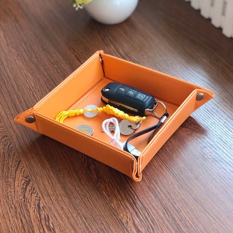 Cortex Tabletop Debris Box Creativity Trumpet folding containing box Living room doorway Genguan Key Zero Money Pan