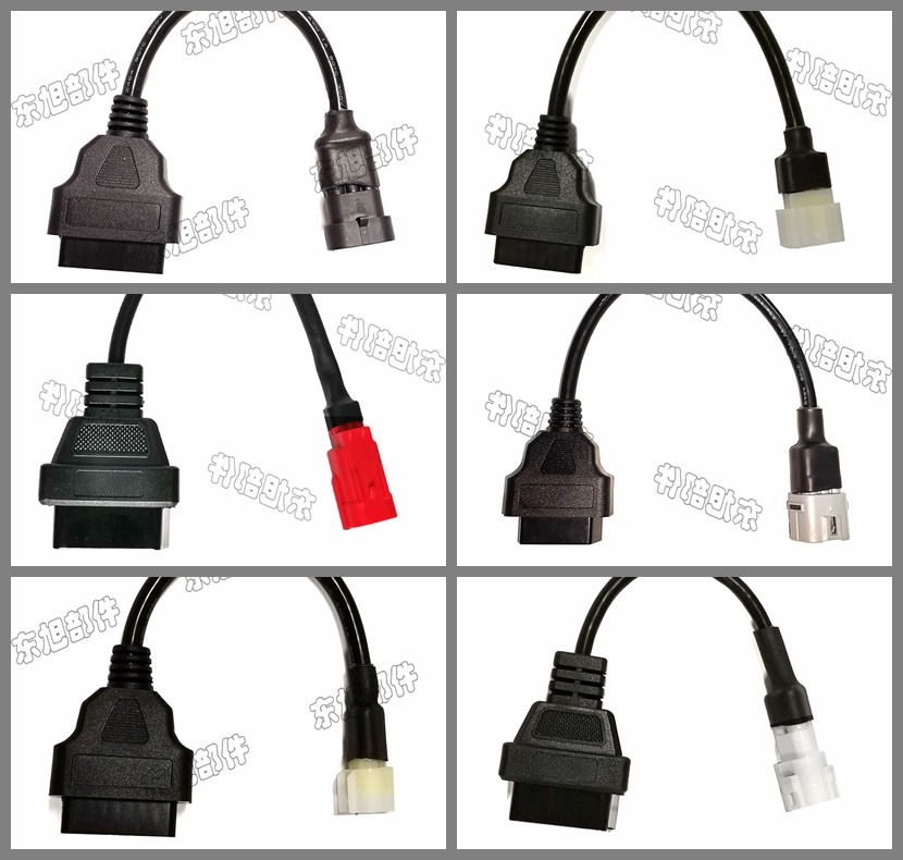 Electric Spray Motorcycle Detection Line Diagnostic Line Transit Line Country Four Interfaces Honda Suzuki Yamaha Generic OBD