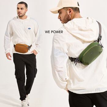 European and american fashion brand men's lightweight waist bag women's outdoor sports cycling mobile phone bag small chest bag waterproof backpack