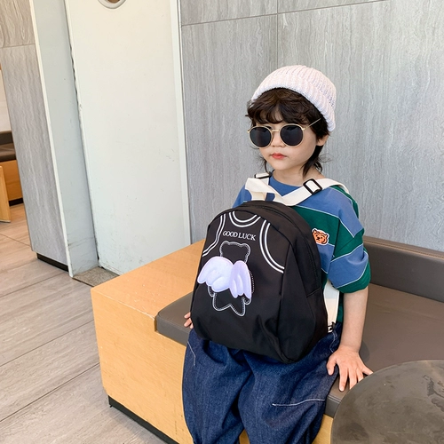 Детская сверхлегкая сумка для раннего возраста, универсальный мультяшный детский школьный рюкзак, с медвежатами