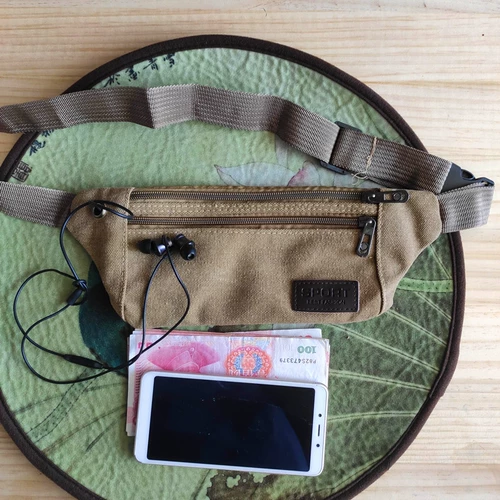 Хлопковый мобильный телефон, поясная сумка, невидимая защитная сумка, тонкая износостойкая нагрудная сумка, увеличенная толщина, 7 дюймов, анти-кража