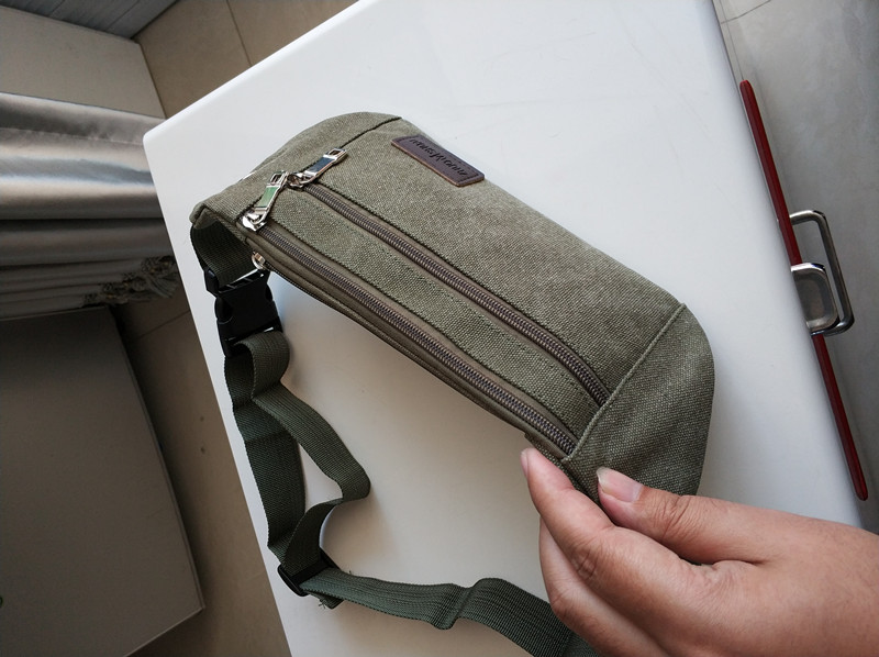 Canvas mới chạy túi thể thao ngoài trời và giải trí đa chức năng nam nữ đóng điện thoại di động siêu mỏng mua túi đeo hông chạy bộ	