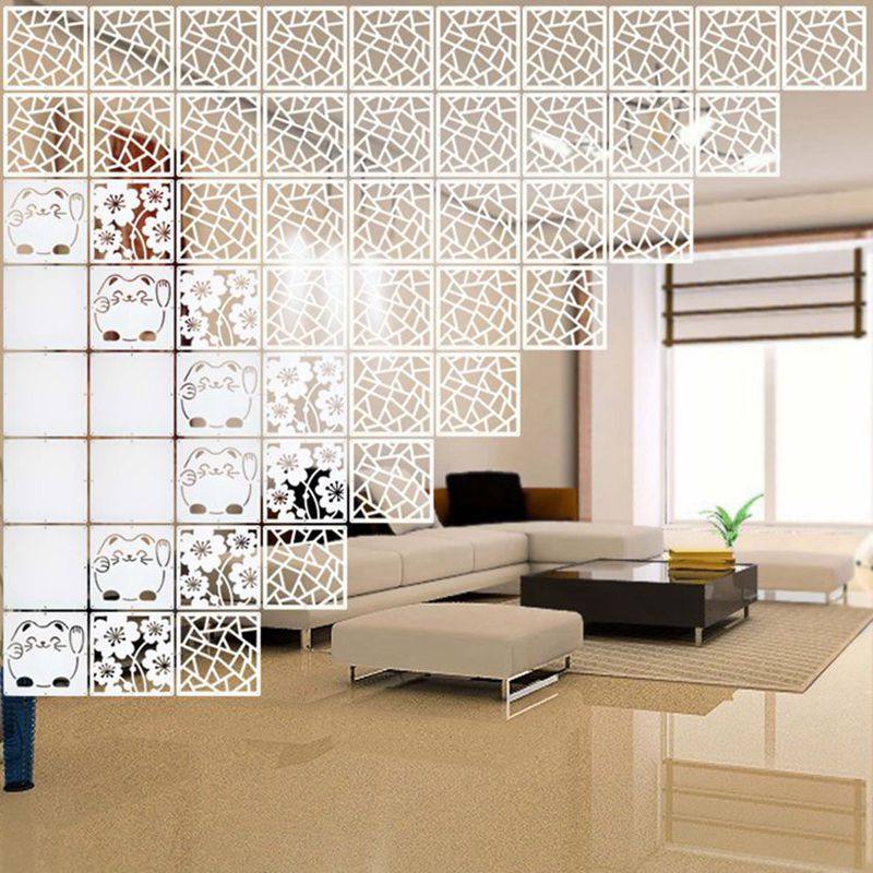 Screen partition fashion living room bedroom entrance hanging folding openwork lattice decoration hanging screen carved soft curtain