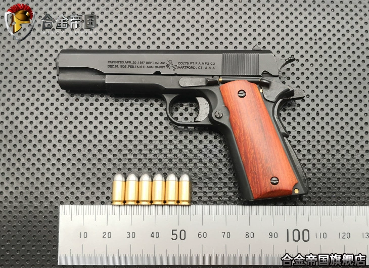 Không thể ra mắt phiên bản Alloy Empire COLT 1911A1 true 1: 2.05 của mẫu súng lục tay cầm bằng gỗ đàn hương màu đỏ - Chế độ tĩnh