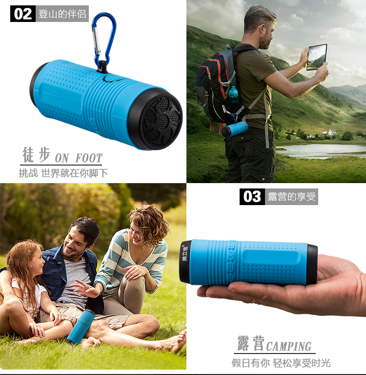 cục phát wifi di dong Loa đi xe đạp Loa siêu trầm Không dây Điện thoại Bluetooth Âm thanh Đèn pin di động Máy nghe nhạc có sạc Po - Trình phát TV thông minh