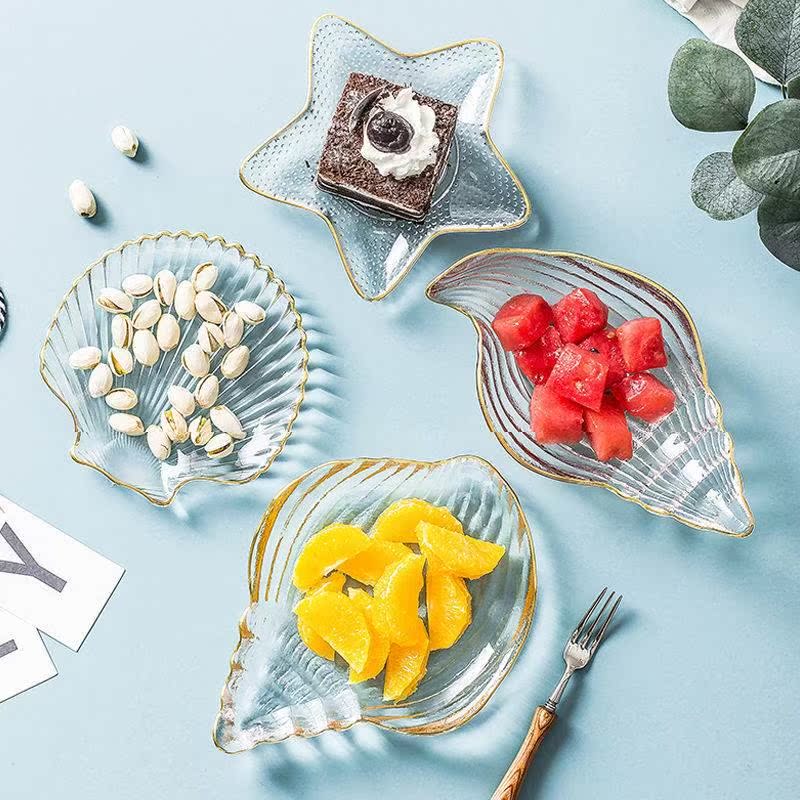 2021 Fruit Pan High-end Atmosphere Upper Class Plates Ins Wind Mesh Red Home Sweet High Face Value Creative Dinner Plate