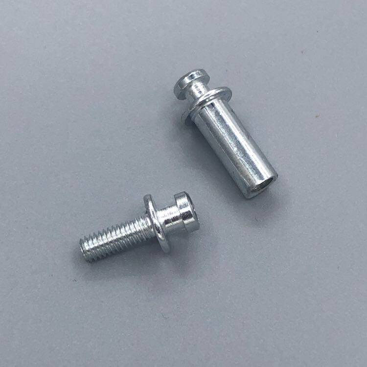 Furniture New Jinke Screw Screw Fastener Two-in-one Connector Wardrobe Cabinet Panel Assembly Hardware Accessories