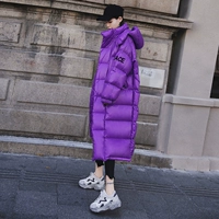 Quần áo cotton mỏng nữ dài 2018 mới lưới quần áo màu đỏ trên đầu gối xuống áo khoác Dongdaemun x2 cotton mùa đông shop áo phao nữ