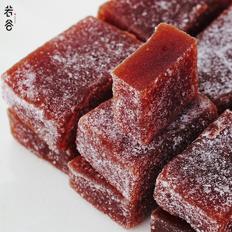 Ruogujiaji) Enzyme Hawthorn Cake Children's No Additive Healthy Snacks Fruit Pulp Block Preserved 100g Independent Packet