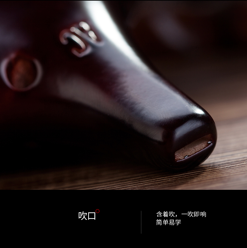 Yuan Yang Ocarina 12 người mới bắt đầu bắt đầu gửi sách giáo khoa 12 lỗ chuyên nghiệp chơi nhạc cụ chỉnh âm AC Ocarina - Nhạc cụ dân tộc sáo trúc mão mèo
