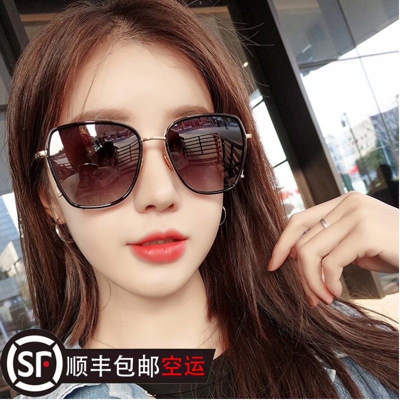 2022 New Polarized Sunglasses Female Tide Tennis Red Driving Special Sun Glasses Big Face Slim Anti UV Glasses