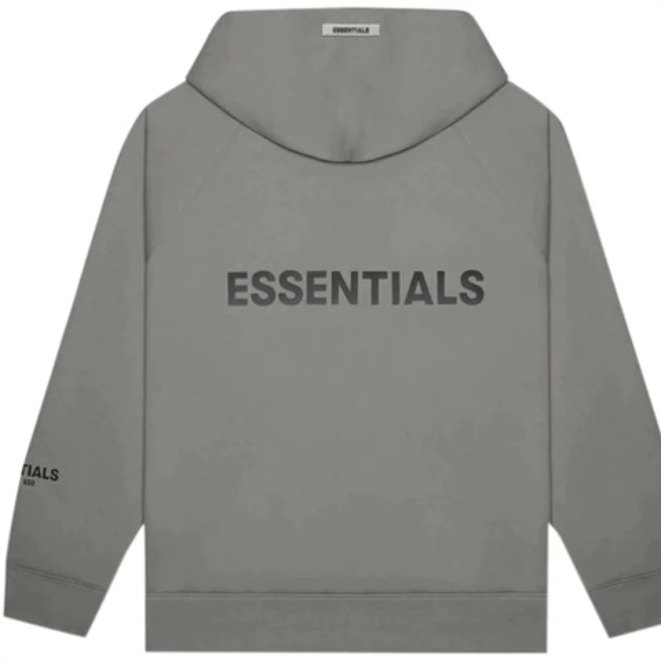 50% скидка FOG Американский модный бренд ESSENTIALS многошовная силиконовая пружинная молния худи куртка