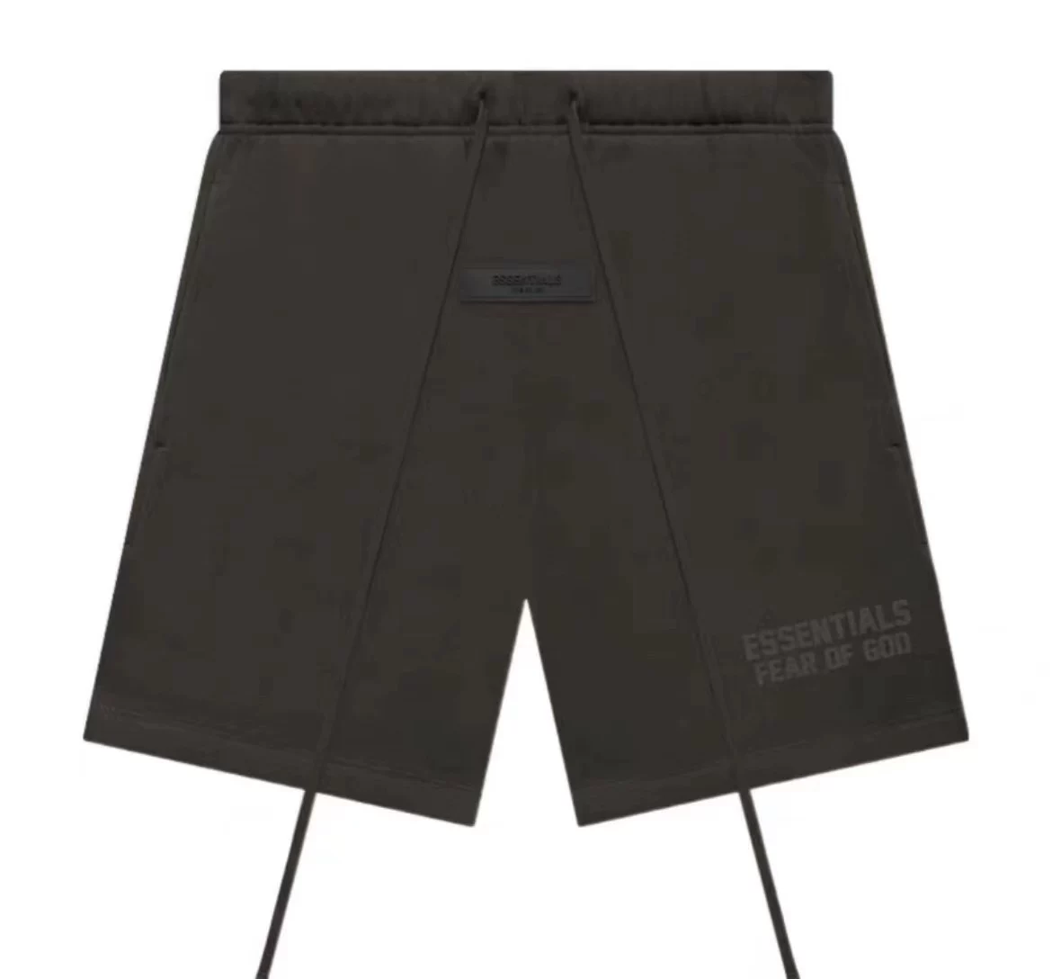 50% скидка FOG Американский модный бренд Essentials многополосные боковые карманы двойной ряд флокированной надписи свободные шорты