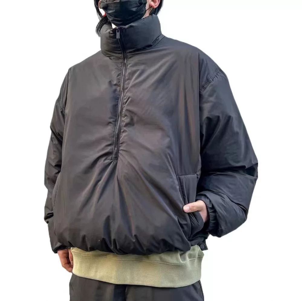 50% скидка】FOG американский модный бренд multi-line ESSENTIALS half-zip bread suit high street trendy cotton suit