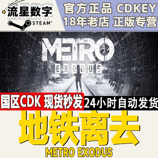 Steam подлинный ключ Metro Exodus Leves Leaves Home Subway Leaves Golden Version Spot Spot