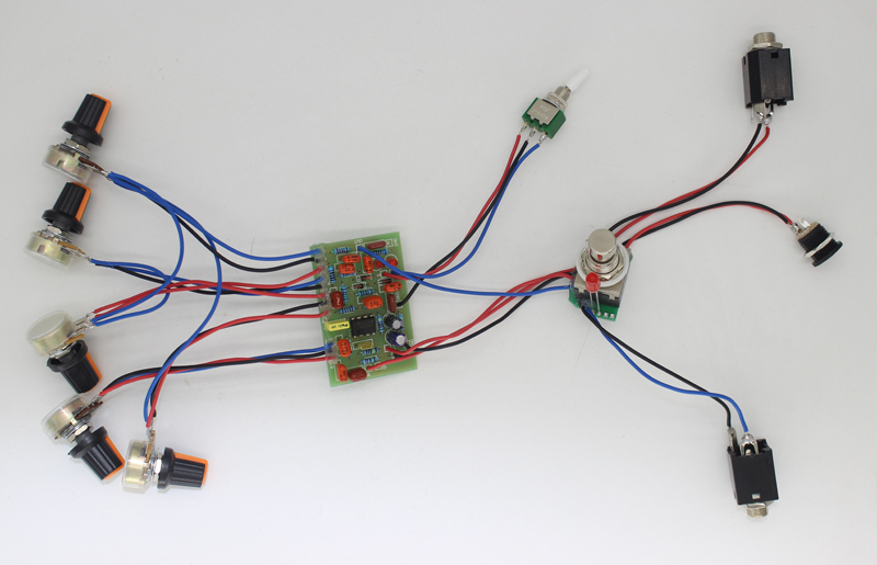 DIY electric guitar manual single-block effector Guvnor engraved heavy metal single-block circuit board