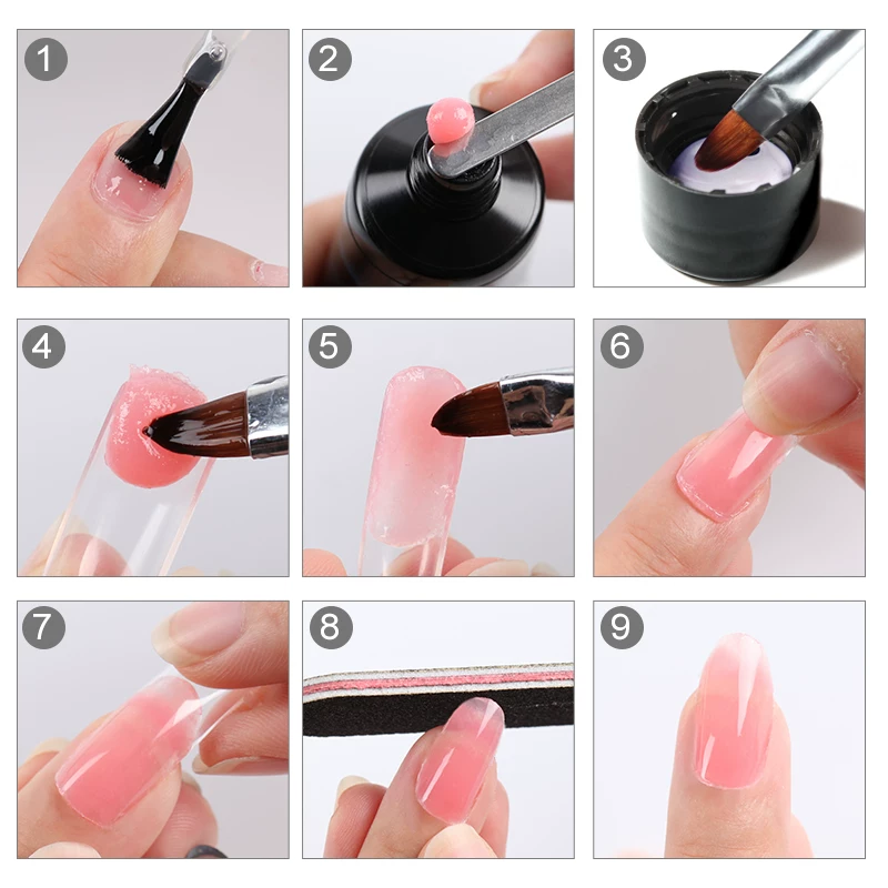15ml Poly Forge L Nail Extension Crystal Builder Nail Polish