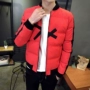 Áo khoác nam mùa đông 2018 mới áo khoác cotton dày nam phiên bản Hàn Quốc của áo khoác cotton đẹp trai bóng chày cổ áo quần ngắn cotton bomber bóng chày