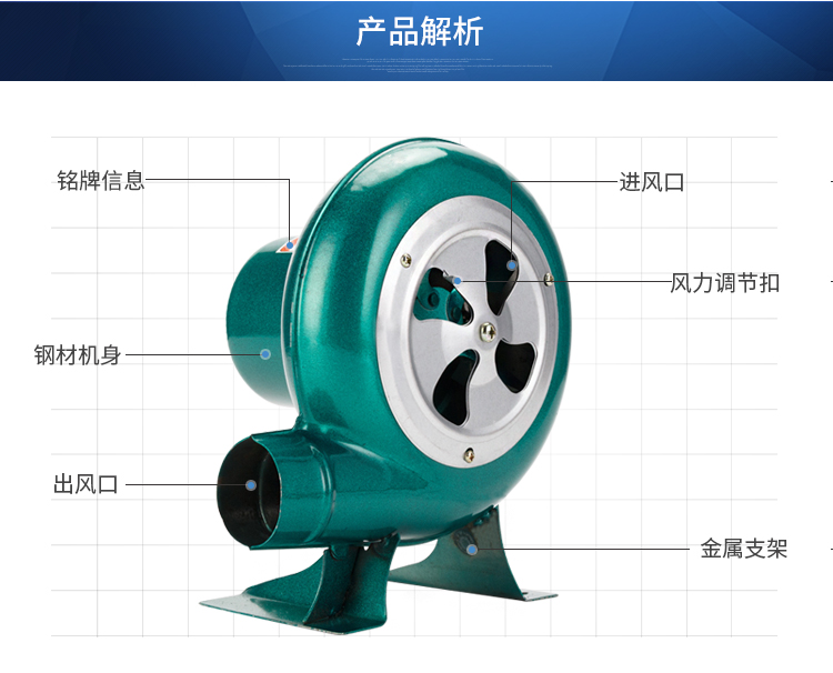 Quạt thổi 12 v sạc ngoài trời thịt nướng nhỏ DC quạt điện 220v vôn - Bếp lò / bộ đồ ăn / đồ nướng dã ngoại lò nướng ngoài trời bằng than