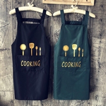 Strap Japanese housekitchen waterproof oil and oil apron fashion adult and female worksuit custom logo print