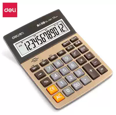 Deli 1541a voice calculator large button 12-bit large screen finance large office desktop business type