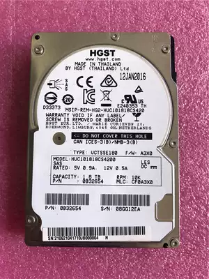 Off-the-shelf Hitachi HUC101818CS4200 1 8T SAS 2 5 inch 128M 12GB server hard drive