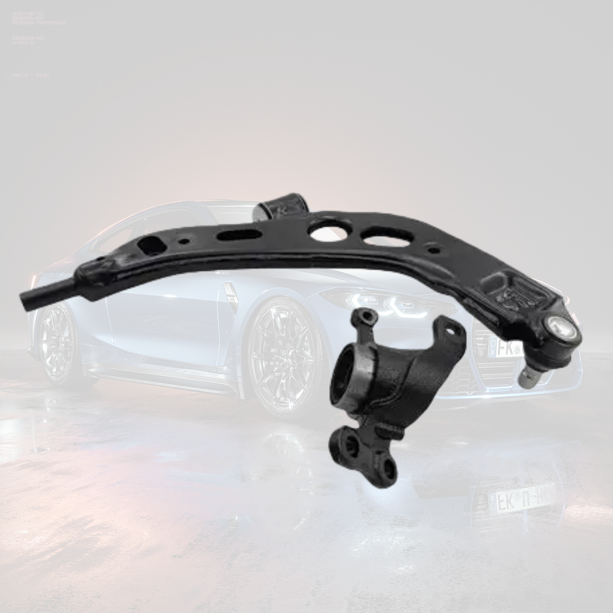 Подходящий для BMW 1 серии 2 серии X1F52 передний F45 нижний F49 шарнир рычага X1 подвеска 118 рычагов 120 резиновая втулка F49