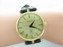 Coin Style Swiss Cool Luxury Jewelry Gold-Inlaid Sandwich Biscuit Unisex Watch (Sapphire Mongolian)