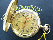 Stuffy cover”gas needle (new original watch box)Gold-plated Swiss Classic Mechanical Night Ming pocket watch