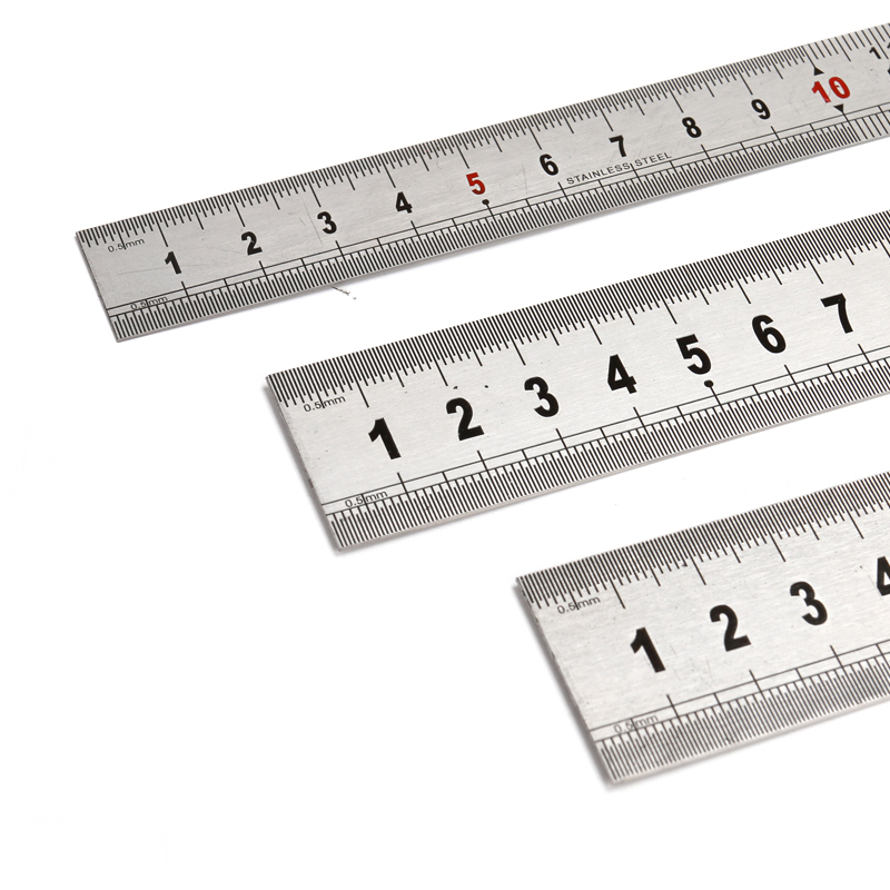 Steel sheet ruler thickened metal stainless steel ruler 15 20 30 50 50 60cm 1 1 5 m measuring tool