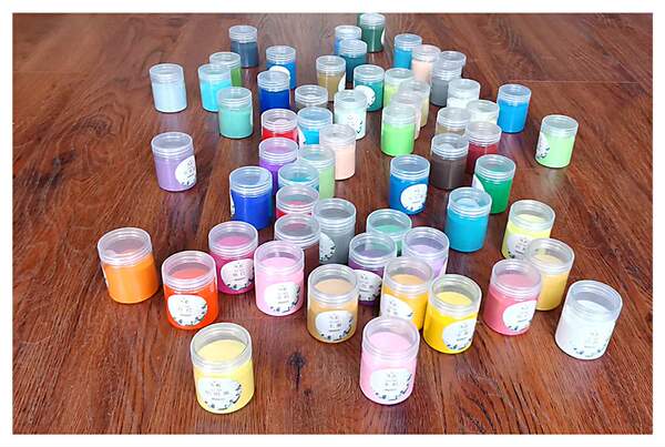 Sintering Color Sand DIY Handmade Cloisonne Cloisonne Enamel Painting 80-120 Mesh 100G Each Bottle Does Not Fade Delicate