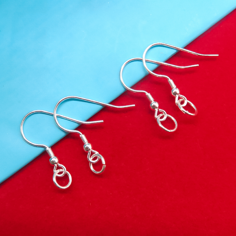925 pure silver earring accessories hand DIY ear - decorative material bag silver earhook earring earring ring to earring to make their own earring