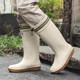 Deutsche High-Top-Regenstiefel Herrenmode 2025 neue mittelhohe Küchenarbeitsüberschuhe rutschfeste wasserdichte Autowasch-Regenstiefel
