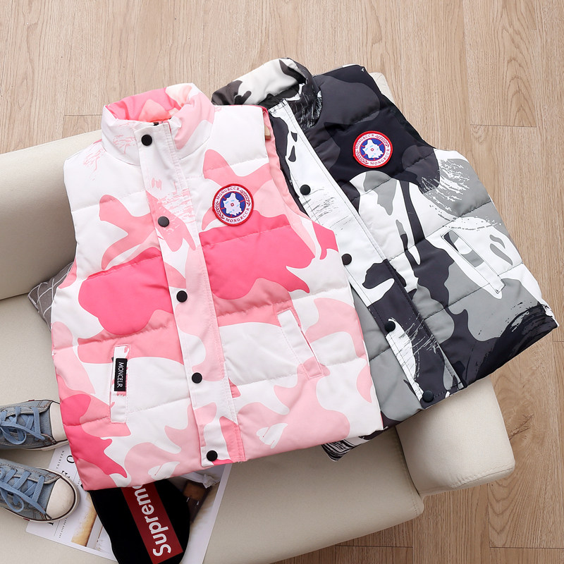 Male and female children New products Balabala down jacket 2021 Autumn Winter Chinese Thickened Warm Vest Jacket Jacket