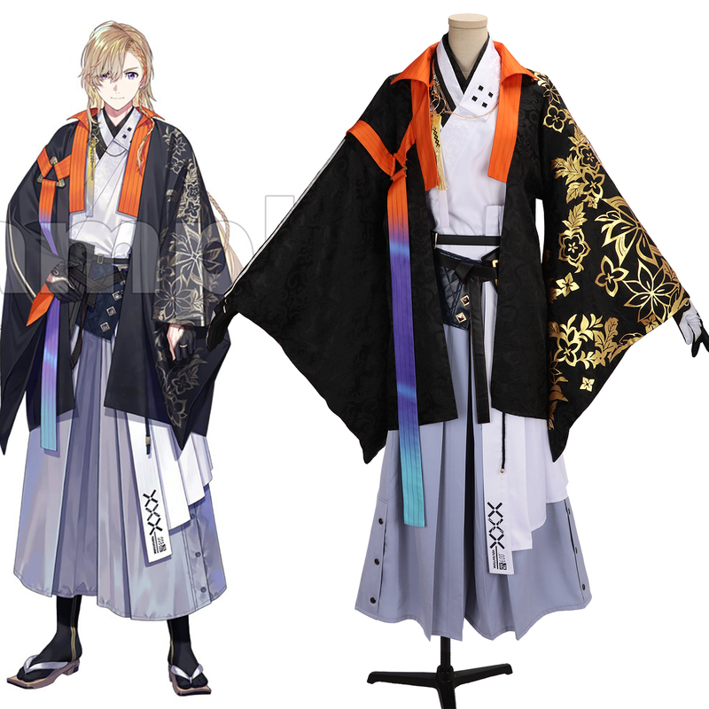 Yirenxiu Rainbow Society Virtual Streamer (Fura Kanato, Hoshino Souta Cosplay Costume, New Kimono Outfit)