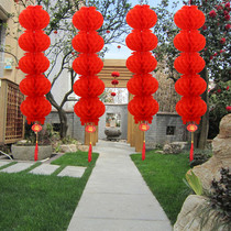 A series of lanterns Paper lanterns Shopping mall hanging New Year decoration Small lantern chandelier New Years Day Spring Festival New Years New Year 2020