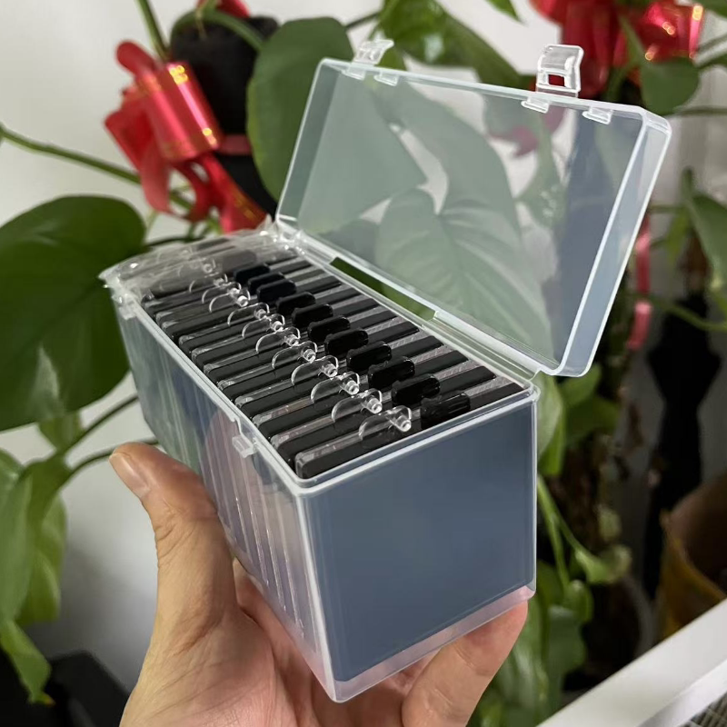 Naked Diamond Box, Transparent Gemstone Diamond Box, Ring Face Storage Box, Display Box, Floating Collection Packaging, Adsorption Protective Case Box