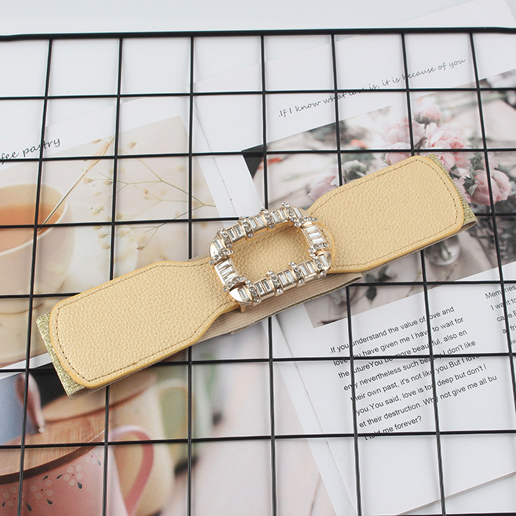 Ceinture Élastique Large Femme Grande Taille - Extensible Avec Boucle Cuir, Tendance Et Confortable