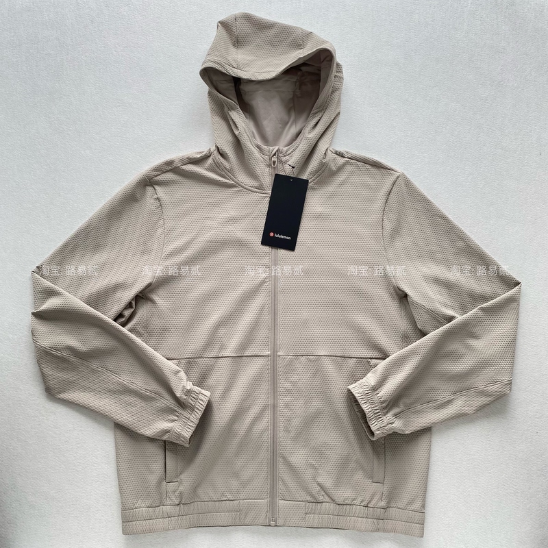 Authentic Lululemon License to Train Textured Men's Hooded Cardigan Jacket Authentic Lululemon License to Train Textured Men's Hooded Cardigan Jacket