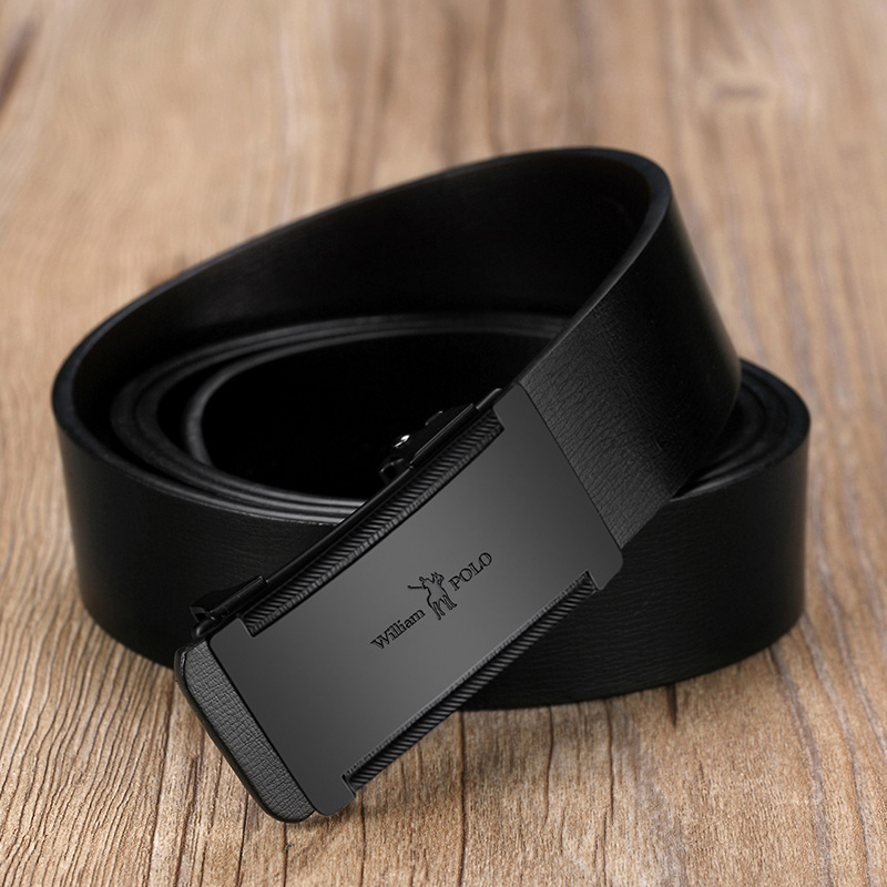 Emperor Ralph Lauren polo men's belt automatic buckle leather youth belt men's business young Korean pants belt