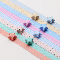 New Star origami Lucky Star color paper Wishing Star Origami Non-mainstream Valentines Day gift handmade paper