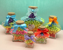 Five-pointed star glass bottle Star bottle Wishing bottle Drift bottle Lucky Star bottle can